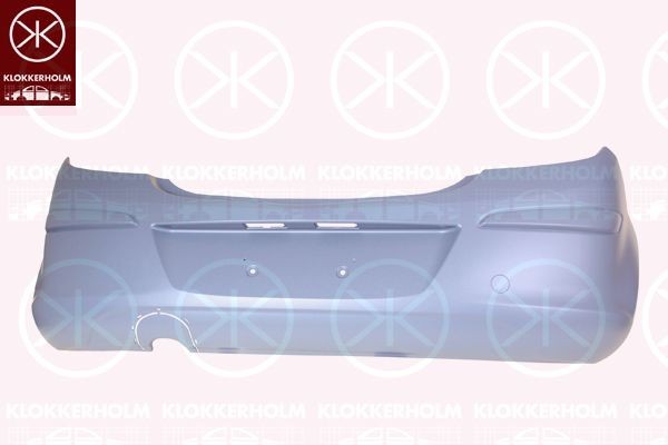 KLOKKERHOLM Rear bumper 5024954A1 KLOKKERHOLM 5024954A1 Rear bumper VAUXHALL Corsavan Mk3 (D) (S07) 1.2 69 hp 2017