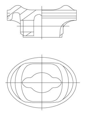 MAHLE Virzulis 504 36 00 Virzulis MAHLE PORSCHE 504 36 00