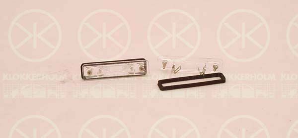 KLOKKERHOLM Kentekenlamp 50510850 50510850 Kentekenverlichting KLOKKERHOLM SUBARU XV