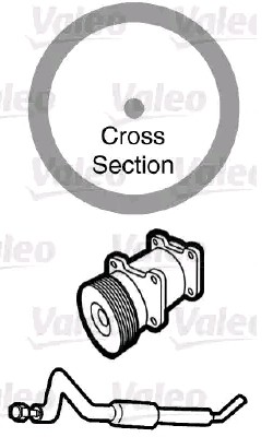 VALEO Joint d'étanchéification, conduite de réfrigérant 509166 BMW Série 2 Durite de radiateur VALEO 509166