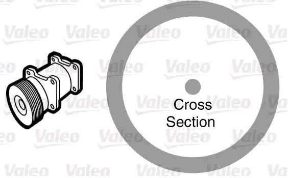 VALEO Joint d'étanchéification, conduite de réfrigérant 509176 Mercedes-Benz HECKFLOSSE Tuyaux d'eau de refroidissement VALEO 509176