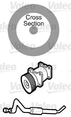 VALEO Guarnizione, Condotto d. refrigerante 509750 509750 Tubi radiatore VALEO Peugeot