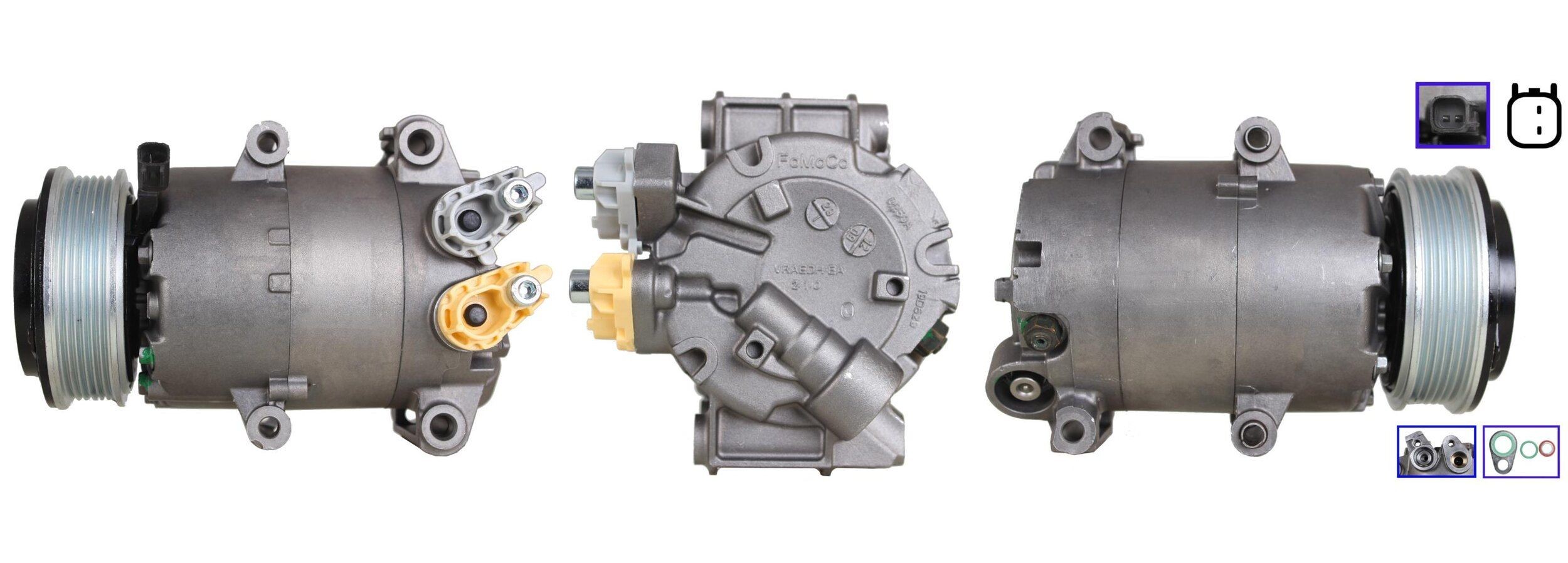 Compresseur de climatisation ELSTOCK 51-0900 ELSTOCK 51-0900 Compresseur de clim FORD ECOSPORT 2020