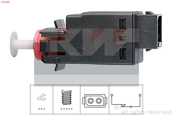 KW Piduritulelüliti 510 058 510 058 Piduritule lüliti BMW X1 KW
