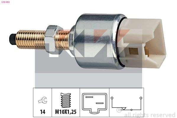KW Bromsljuskontakt 510 092 510 092 KW bromsljuskontakt HONDA CR-V