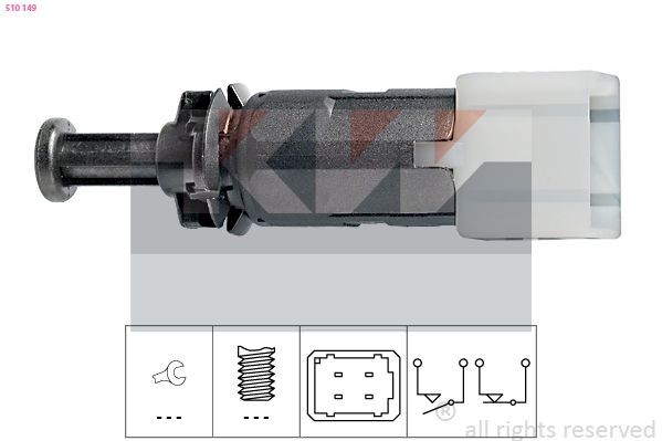 KW Interruttore pedale freno 510 149 510 149 costo Interruttore pedale freno NISSAN 300 ZX KW