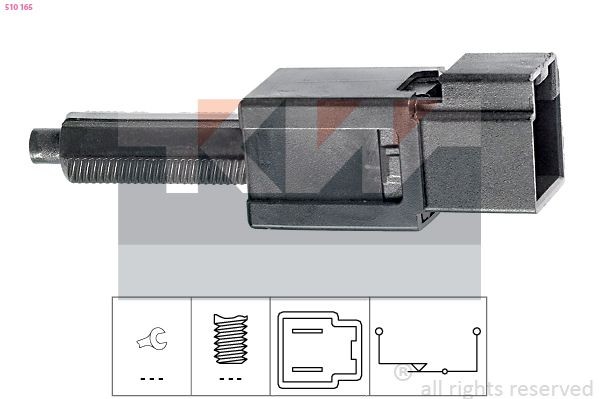 KW Contacteur de feux stop 510 165 Nissan MURANO Contacteur de feux stop KW 510 165