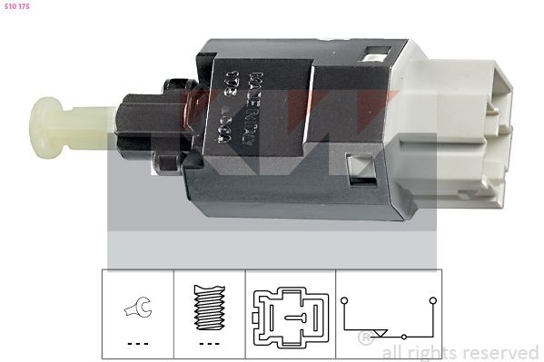 KW Contacteur de feux stop 510 175 510 175 Contacteur de frein MAZDA 323 KW