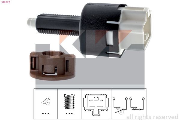 KW Brake Light Switch 510 177 510 177 KW brake light switch for SEAT CORDOBA