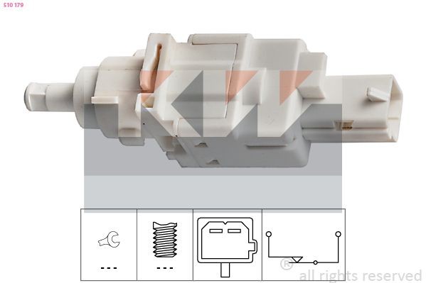 KW Contacteur de feux stop 510 179 510 179 Contacteur de pedale de frein ALFA ROMEO 145 KW