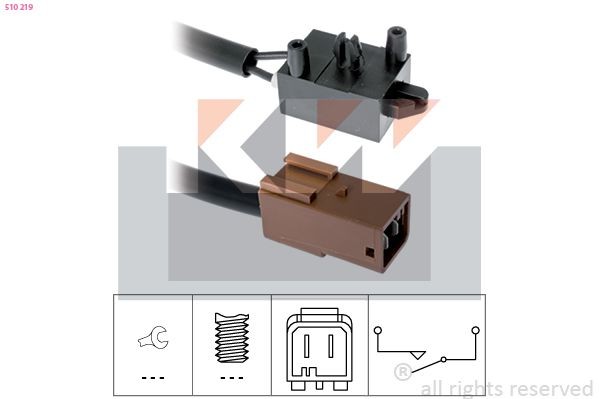 KW Διακόπτης, μηχανισμός συμπλέκτη (GRA) 510 219 Διακόπτης μηχανισμός συμπλέκτη BMW KW 510 219