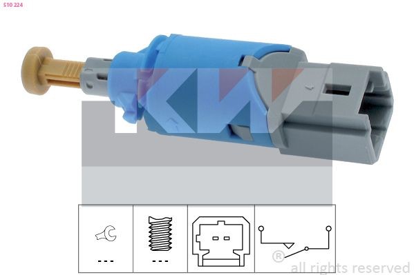 KW Bryter, koblingsbetjening (hastighetsreg) 510 224 510 224 Bryter koblingsbetjening DACIA LOGAN KW