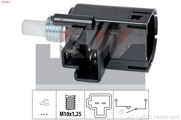 KW Kontakt, koblingsbetjening (fartpilot) 510 257 Kontakt koblingsbetjening Toyota NKE16_, NZE16_ 510 257 KW