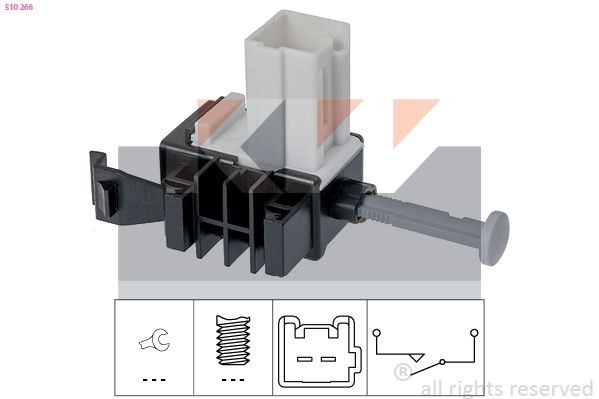 KW Bryter, koblingsbetjening (hastighetsreg) 510 266 510 266 Bryter koblingsbetjening MAZDA CX-5 KW