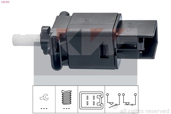 KW Interruptor de luz de stop 510 272 510 272 KW Conector de pedal de travão Land Rover baratos