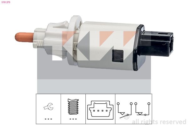 KW Interruttore pedale freno 510 275 510 275 Interruttore pedale freno HYUNDAI IONIQ KW costo