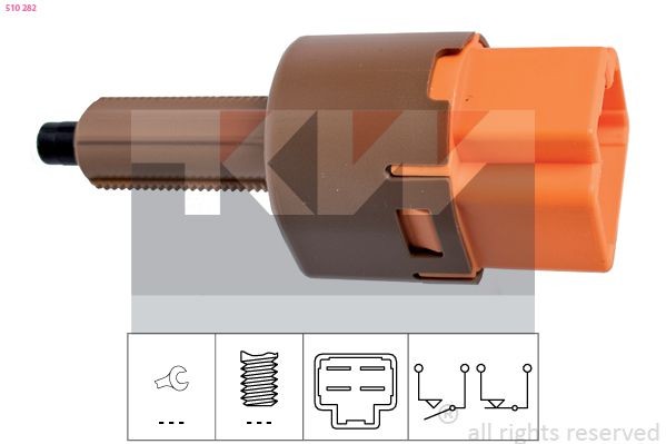 KW Bromsljuskontakt 510 282 510 282 Bromsljuskontakt KW AUDI A6