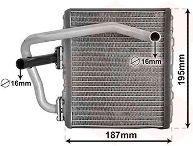 VAN WEZEL Permutador de calor, aquecimento do habitáculo 51006108 51006108 Permutador de calor aquecimento do habitáculo VAN WEZEL CHRYSLER GRAND VOYAGER