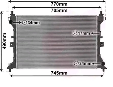 VAN WEZEL Radiators, Motora dzesēšanas sistēma 52012703 VAN WEZEL 52012703 Dzesēšanas radiatori Suzuki SX4 S-Cross lēti