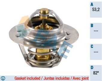 FAE Termostat, kylvätska 5202482 5202482 FAE termostathus LEXUS GS