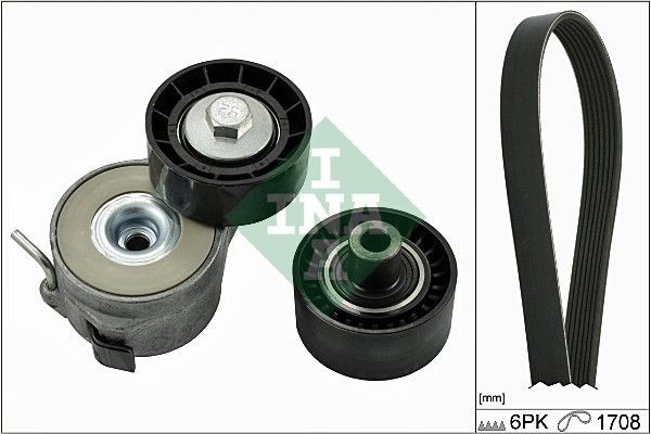 INA Jogo de correias trapezoidais estriadas 529 0046 10 529 0046 10 Jogo de correias trapezoidais estriadas FIAT PANDA INA