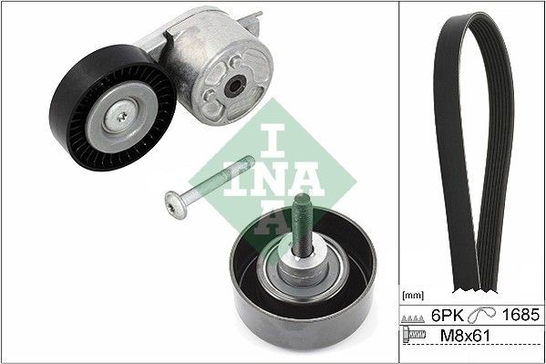 INA Poly V-riem set 529 0218 10 Hyundai SONATA Poly v riem set INA 529 0218 10