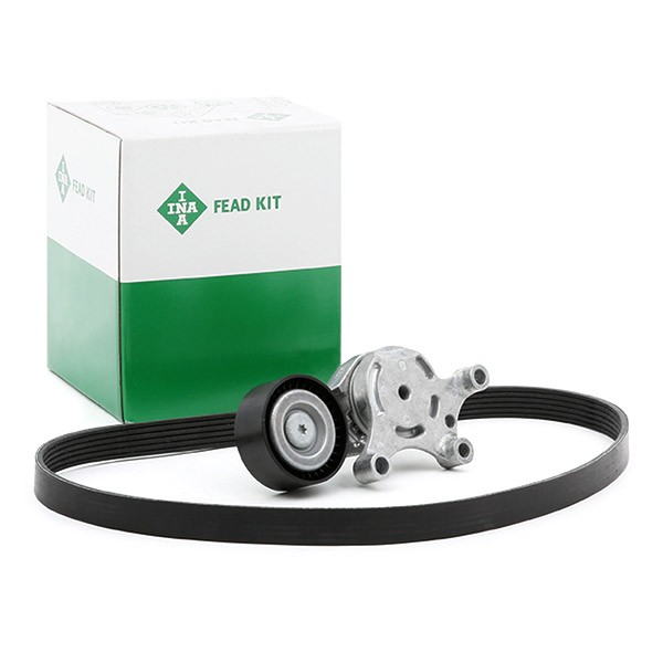 INA Jogo de correias trapezoidais estriadas 529 0261 10 529 0261 10 Correia trapezoidal estriada VOLVO 140 INA