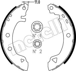 METELLI Sada brzdových čeľustí 53-0002 53-0002 Sada brzdových čeľustí ALFA ROMEO 1750-2000 METELLI