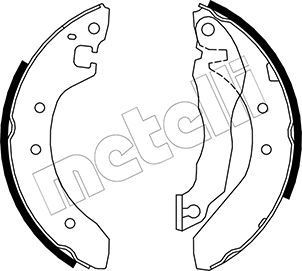 METELLI Brake Shoe Set 53-0005 METELLI 53-0005 Montego Estate drum brake kit replacement