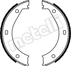 METELLI Sada brzd. čeľustí parkov. brzdy 53-0013 53-0013 METELLI Čeľustí parkovacej brzdy Nissan lacné
