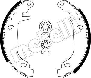 METELLI Brake Shoe Set 53-0022 53-0022 METELLI brake shoes for PEUGEOT 207