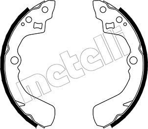 METELLI Σετ σιαγόνων φρένων 53-0037 METELLI 53-0037 γνήσια Σιαγώνες Suzuki Baleno 1 κόστος