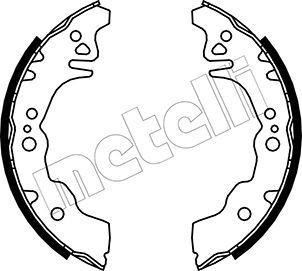 METELLI Σετ σιαγόνων φρένων 53-0043 Σιαγώνες Subaru SJ 53-0043 METELLI