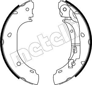 METELLI Jarrukenkäsarja 53-0082 AUDI Q5 jarrukengät METELLI 53-0082