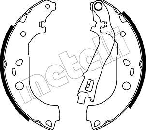 METELLI Brake Shoe Set 53-0088 METELLI 53-0088 Brake Shoe Set