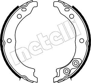 METELLI Handbrake shoes 53-0089 53-0089 METELLI handbrake shoes PEUGEOT