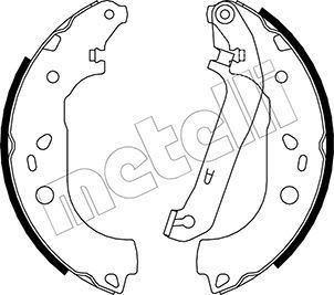 METELLI Bromsbacksats 53-0142 Byta Trumbroms Mazda 3 Sedan kostnad METELLI 53-0142