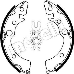 METELLI Sada brzdových čeľustí 53-0150 METELLI 53-0150 Sada brzdových čeľustí Rover 200 originálne
