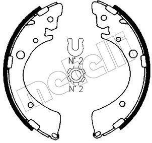 METELLI Bromsbacksats 53-0153 METELLI 53-0153 trumbromsar Honda Jazz 3 pris