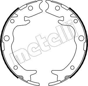 METELLI Handbrake shoes 53-0159 METELLI 53-0159 Honda Legend KB 4 emergency brake replacement