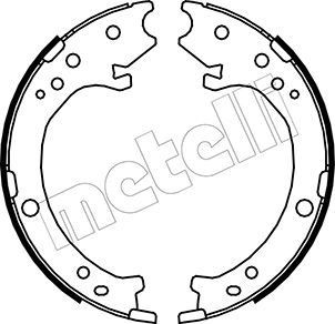 METELLI Mâchoires de frein à main 53-0161 METELLI 53-0161 Garniture de frein à main Honda CR-V II prix