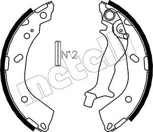 Brake Shoe Set METELLI 53-0178 METELLI 53-0178 HYUNDAI GETZ 2001 brake shoes price