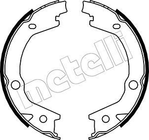 Jarrukenkäsarja, seisontajarru METELLI 53-0184 HYUNDAI TUCSON 2005 Seisontajarru METELLI 53-0184