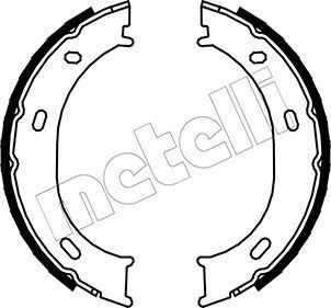 METELLI Handbromsbackar 53-0239 53-0239 METELLI parkeringsbromsbelägg MERCEDES-BENZ CLS