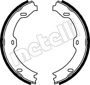 METELLI Sada brzd. čeľustí parkov. brzdy 53-0243 METELLI 53-0243 Čeľustí parkovacej brzdy Mercedes W211 lacné