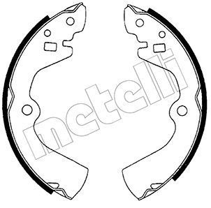 METELLI Bremsebakkesæt 53-0277 METELLI 53-0277 Nissan Sunny Traveller Y10 Bremsebakker pris