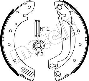 Remschoenset METELLI 53-0287 METELLI 53-0287: Remschoenen Ford MAVERICK 2018
