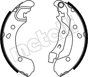 METELLI Jogo de maxilas de travão 53-0290 53-0290 Cintas de travão NISSAN CABSTAR E METELLI