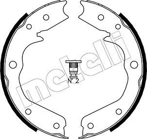 METELLI Piduriklotside komplekt, seisupidur 53-0315 METELLI 53-0315 Piduriklotside seisupidur Honda CRX Targa hind