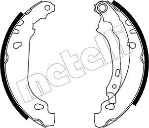 METELLI Bremsebakkesæt 53-0328 Bremsebakker METELLI Peugeot 208 53-0328
